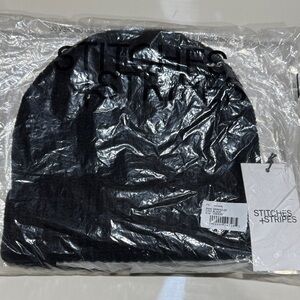 Stitches & Stripes Felix Beanie in Black